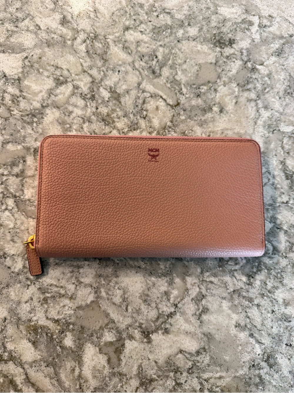MCM Pink Continental Wallet